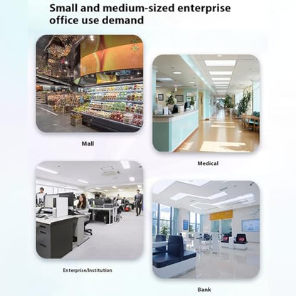 Biometric Attendance Machine, Dynamic Face Recognition Time Clock with Card Access Inch LCD Touch Screen WiFi Networking for Office Hotel Factory