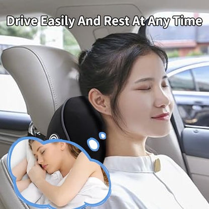 2 Pack - Car Headrest Pillow for Neck Support, 100% Memory Foam Car Pillow - color: Pack of 2
