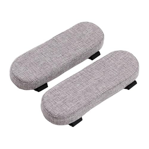 Office Chair Armrest Pad Elbow Cushion Thick Removable Cover Desk Chair Armrest Cushion Arm Padding for Recliners Sofa Home, Gray - color: Grey