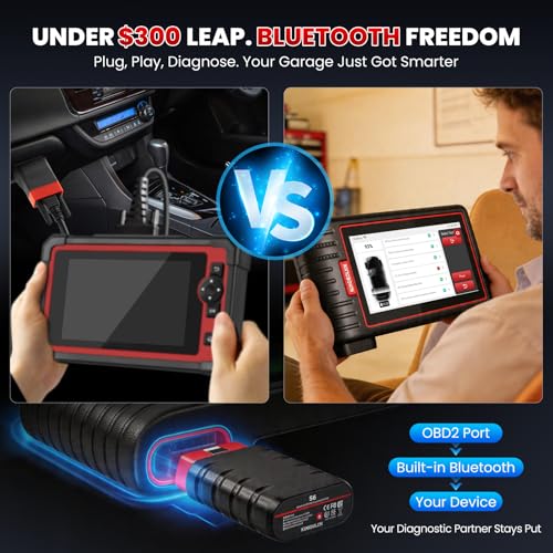 KINGBOLEN S6 OBD2 Scanner 2026 Bluetooth Scan Tool, 28 Reset, All System Car Diagnostic Scanner, CAN FD/FCA/Renault SGW, Lifetime Update No Subscription
