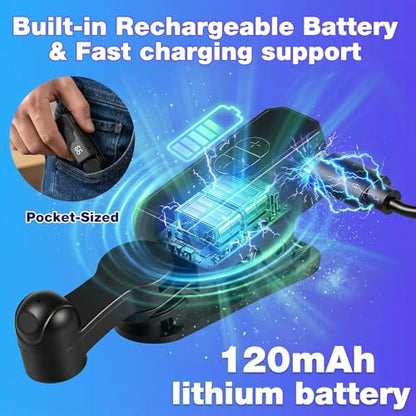 2 Pack Auto Clicker Tapper for Phone Rechargeable & 107 Adjustable Speeds