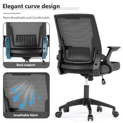OS MOTOR Ergonomic High-Back Mesh Office Chair with Lumbar Support