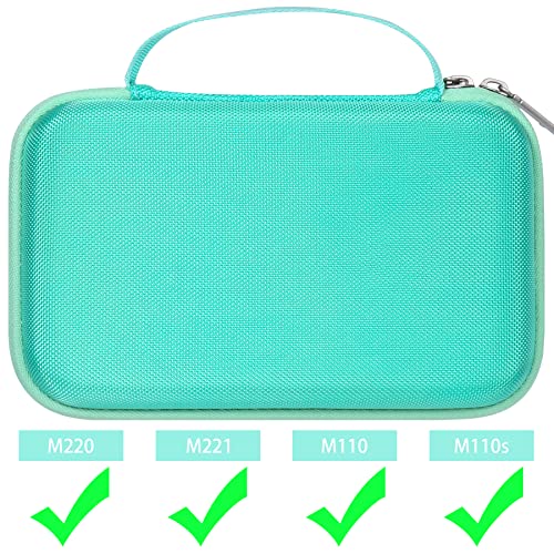 khanka Case for Phomemo M221/M220/M110/M110s Bluetooth Label Maker,Green | EVA Hard Shell, Mesh Pocket Accessory Storage, Impact Resistant Protection, Water Resistant Protection, Protective Case Only - color: Green