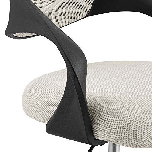 Modway Thrive Drafting Chair - Tall Office Chair for Adjustable Standing Desks in Gray - color: Grey