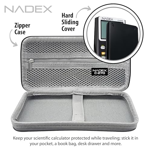 Scientific Calculator with Graphing, Includes Carrying Case, for College and High School Students, Calculus, Algebra, Geometry, Trigonometry, Statistics, Physics, Chemistry, Black - color: Black