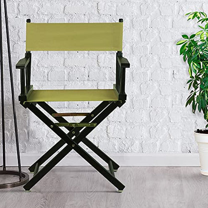 Casual Home 18" Director's Chair Black Frame-Olive Canvas - color: Black Frame/Olive Canvas, size: 18" - Classic Height, style: Black Frame