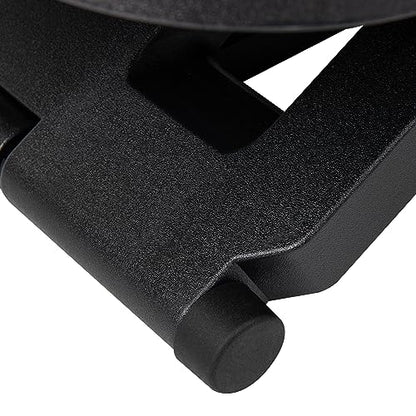 Mind Reader Foot Rest, Under Desk at Work, Ergonomic, Height Adjustable, Office, Plastic, 17"L x 13"W x 6.25"H, Black - size: Single
