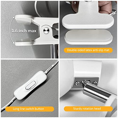 LED Clip on Light 2 Color Set | 1Silver & 1Whtie