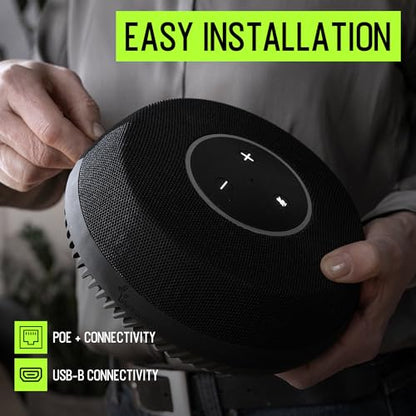 Shure Stem Table Array Speakerphone, 9 Built-in Microphones, Enhanced Audio, Echo Cancellation & Auto Gain Control, Quick & Easy Setup, PoE+, Compatible with Leading Video Conferencing Platforms