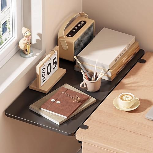 20 x 7.8 Inch Adjustable Ergonomic Clamp-On Desk Extender Tray, Black - color: Black