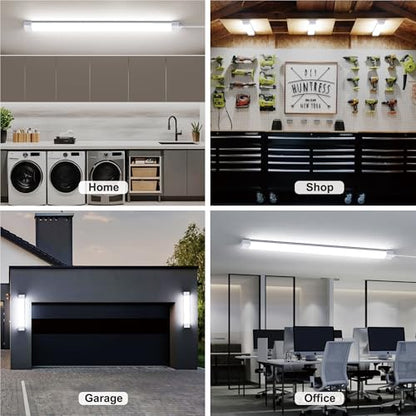 WNSNOU Under Cabinet Lighting Plug in Light Dimming and Color with Remote | With wireless wall switch 16 inch 15W 1500LM 3000-6500K adjustable LED Tube Light Fixture for Cabinet Closet Office - size: 16 inch-2pcs
