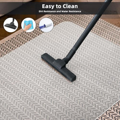 Office Chair Mat for Carpet Floor, Heavy Duty Desk Chair Mat for Low/No Pile Carpeted Floors, Anti Slip Carpets Protector for Home Office (48" x 36") - size: 48" x 36"
