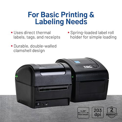 TSC DA210 Shipping Label Printer, Postage, Tags, Receipts,Barcodes,Stickers