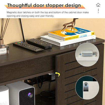 WiFi Router Storage Cabinet, Multi-Functional Box, Floor Standing Modem,Power Strip Cable Management Hider Organizer for Living Room, Office, Bedroom - size: 60*30*70cm/23.6*11.8*27.6in