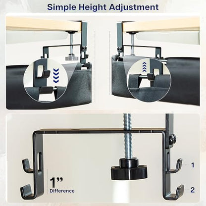 VIVO Black Clamp-on 31 in Fabric Cable Management Tray, DESK-AC31F-C - size: 31"