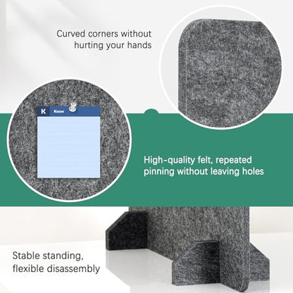 DOLLAR BOSS 4PCS Acoustic Desk Dividers, 24" x 20", Grey