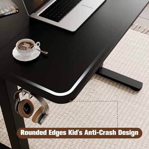 Small Standing Desk, 35"x24" Height Adjustable Sit-Stand Home Office, Black | Electric Adjustable Standing Desk, Sit to Stand Computer Office Desk with Splice Board, Memory Preset, Lifts 28.7''-46.5" - color: Black, size: 35 inch