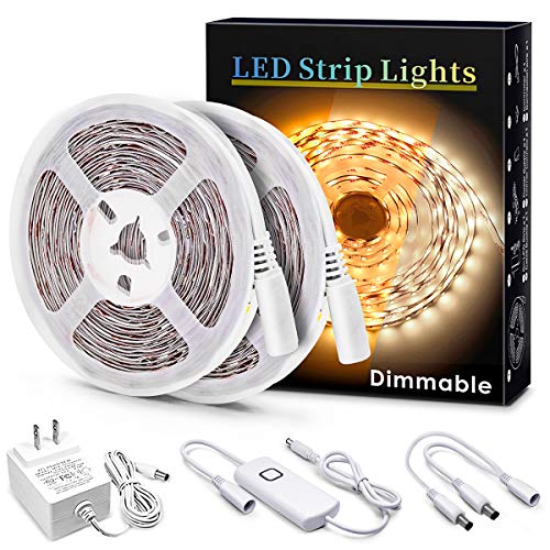 Under Cabinet LED Lighting, 32.8ft Dimmable Strip Lights, 3000K 1640LM - color: Warm White/3000K, size: 32.8FT/10M