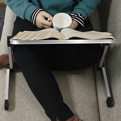 Extra Large Adjustable Book Stand for Bed and Sofa - Multifunctional Laptop Holder With Page Clips, Ergonomic Multi-Height Angles, Portable for Heavy Textbooks and Cooking - size: 19.5x10inches, style: 4 legs-White