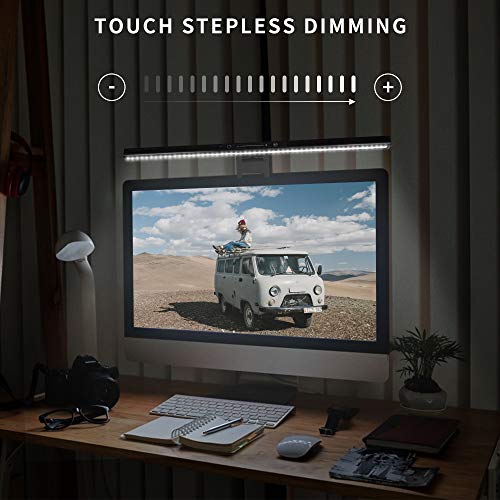 Computer Monitor Light Bar, Screen Light Bar e-Reading LED Task Lamp, Gaming Lights, Touch Stepless Dimming, 3 Color Temperature,USB Powered Monitor Lamps for Desk/Office/Home