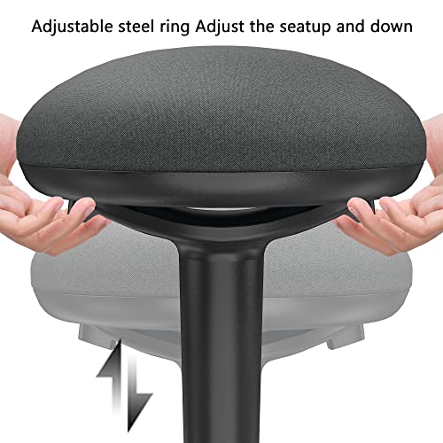Standing Desk Chair with 360-Degree Standing Desk Chair with Memory Foam Seat Cushion, Lightweight & Flexible - color: R22-black