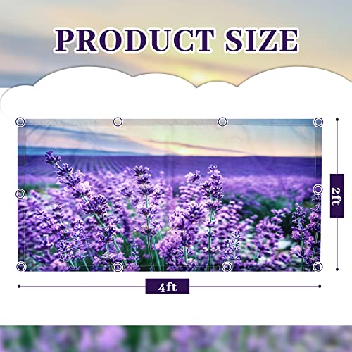 Patelai 4x2 Feet Light Covers for Classroom, Magnetic,Lavender | Sky Cloud Print for Office Decor, Drop Ceiling Compatible, 10 Magnets Included, Filters Harsh Fluorescent Lighting - style: Lavender