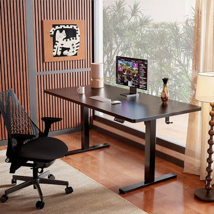 ErGear Height Adjustable Electric Standing Desk, 40 x 24 Inches Sit Stand up Desk, Memory Computer Home Office Desk, Black - color: Black, size: 40 X 24 Inches