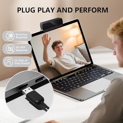 1080P HD Webcam with Microphone, Streaming Computer Camera for Laptop PC - style: 1080P webcam