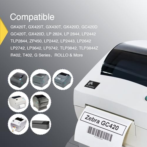 BETCKEY - 4" x 2" (102 mm x 51 mm) Thermal Labels, [20 Roll/15000 Labels] - color: 20 Rolls