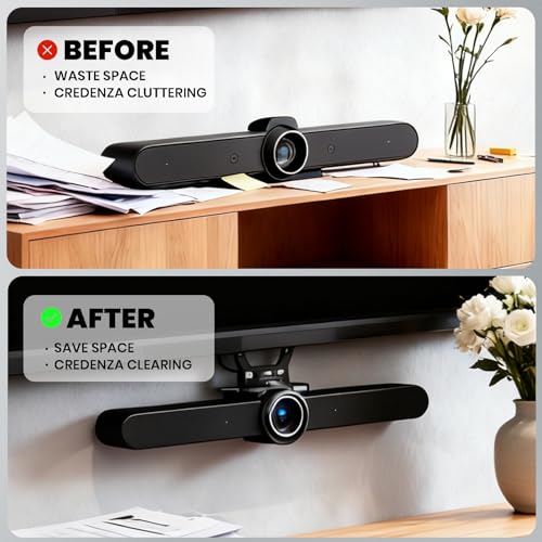 Mounting Bar for TV Mount,TV Mount for Logitech Video Conferencing System,Mounting Bracket Compatible with Logitech Rally Series(Bar, Bar Mini, Bar Huddle) & Rally Camera (Part Number: 952-000041),New
