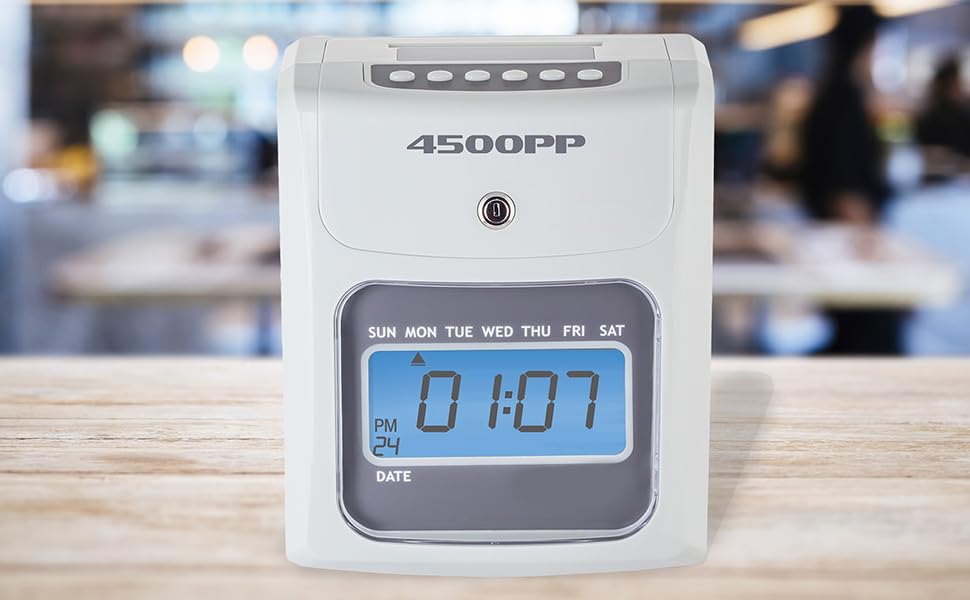 Nile Products - 4500PP Electronic Calculating Time Clock [4500PPK1] - style: Small Business Bundle