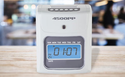 Nile Products - 4500PP Electronic Calculating Time Clock [4500PPK1] - style: Small Business Bundle