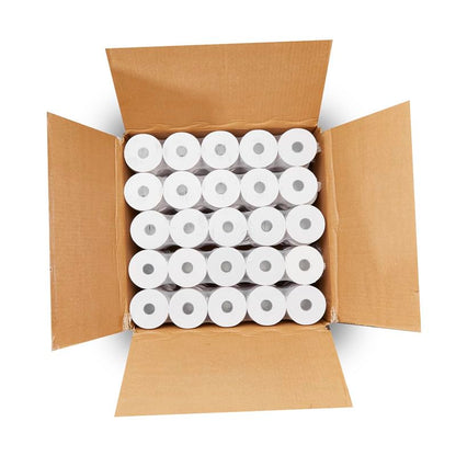 (48 Rolls - 60GSM) 2 1/4 x 150 ft White Adding Machine Tape Paper Rolls Premium One Ply Register/Adding Machine/Calculator Paper Rolls Printing Calculator 10 Key