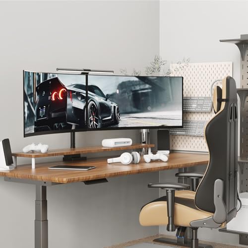 24-57 inch Dual Vertical Monitor Mount, Weight up to 59.4 lbs, Black | Premium Aluminum, Extra Tall/Wide Adjustable, Heavy Duty Desk Monitor Arm for 2 Monitors, VESA 75x75-200x200 mm - size: Dual