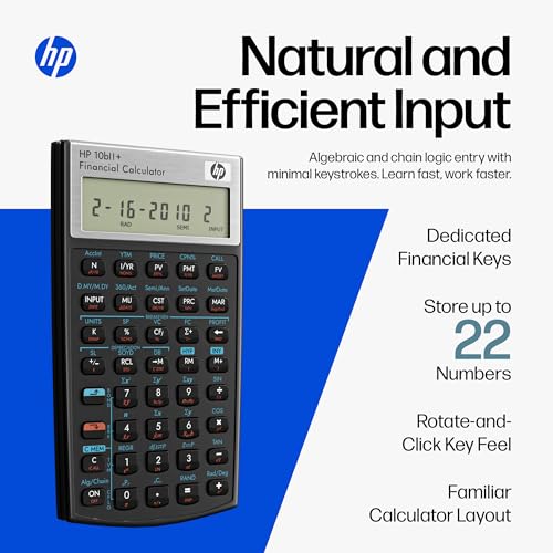 HP 10bII+ Financial Calculator for College and High School, SAT AP PSAT - size: HP 10bII+ 2026