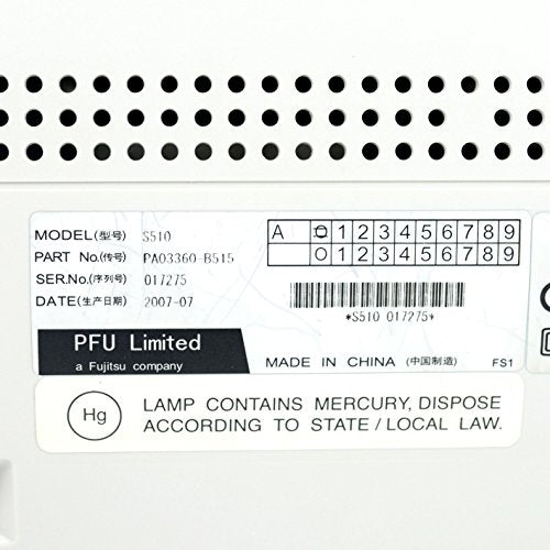 Fujitsu ScanSnap S510 Sheet-fed Scanner (Renewed)