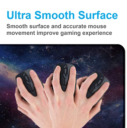 Large Starry Sky Mouse Pad with Stitched Edges, Computer Keyboard Desk Pad | Large Extended Mouse Pad; Full Desk Coverage; Waterproof Coating; Stable Anti-Slide Base For Gaming, Office, Study Daily Use - color: Starry Sky