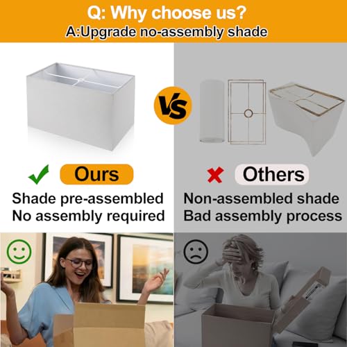 21" Touch Bedside lamps with 2 USB & AC Outlets, 3-Way Dimmable Bedside Table Lamps Set of 2 for Bedroom Living Room Office Reading, Gray Shade Lamps for Night Stands, 5000K LED Bulbs Included - color: Gray Linen & Matte Black