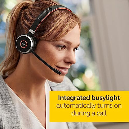 Jabra Evolve 65 MS Teams Wireless Headset, Mono – Includes Link 370 USB Adapter – Bluetooth Headset with Industry-Leading Wireless Performance, Advanced Noise-Cancelling Microphone, All Day Battery - size: Single-ear, USB-A Dongle, style: Teams Certified