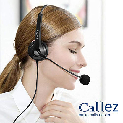 Callez USB Headset with Microphone Noise Cancelling & Audio Controls
