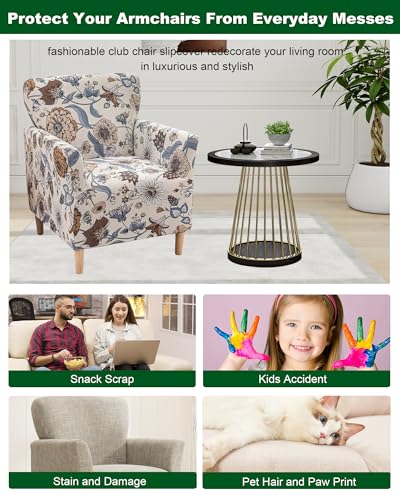 CRFATOP Accent Chair Cover, Stretch Armchair Slipcover for Living Room - color: Color A08
