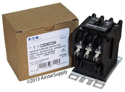 / C25DND330A 50mm DP Contactor, 3-Pole, 30 Amp, 120 VAC Coil VoltaCompatible Replacement for - Replaces 8910DPA33V02