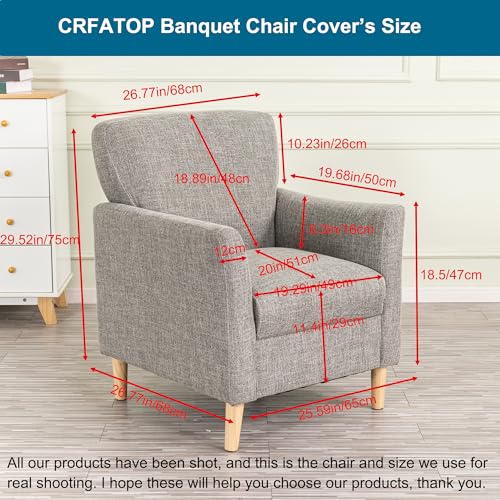 CRFATOP Accent Chair Cover, Stretch Armchair Slipcover for Living Room - color: Color A13