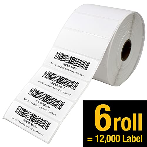 2 5/8" X 1” Direct Thermal Labels 2000 Per Roll Perforated | Quality 2 5/8" x 1” direct thermal labels 2000, designed for everyday use. - size: 2 5/8" X 1" 6 Roll