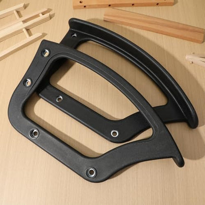 Office Chair Arm Rest Ring Replacement Part 2 Pieces Black