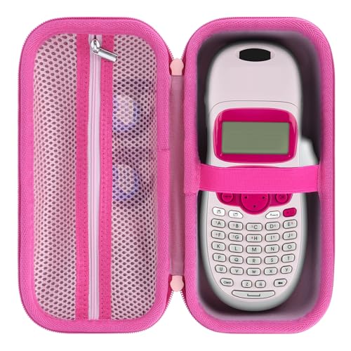 Storage Case Compatible with DYMO LetraTag 100H / 100H Plus Handheld Label Maker for Office or Home (Pink) - color: Pink
