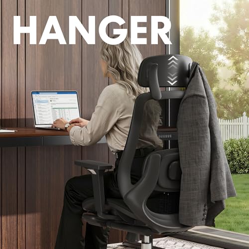 FLEXISPOT Massage Office Chair with Footrest, High Back Ergonomic Desk Chair with Adjustable Headrest, 3D Armrests, 2D Lumbar Heated Shiatsu Massage, 4-Position Recline, Mesh Seat, Black - color: Breathable Black