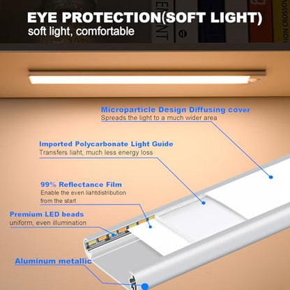 Closet Light Magnetic 12" Battery Powered Closet Light - color: 4 Pack 12inch light