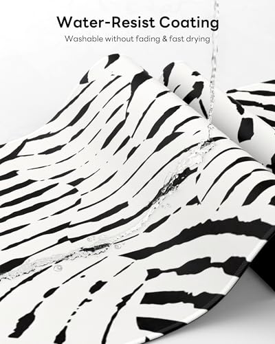 Mouse Pad 31.5x15.7in Large Desk Mat Non-Slip for Office - color: Tiger Stripes, size: 31.5" x 15.7"