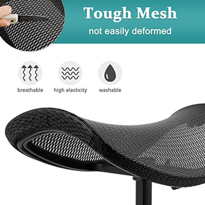 Lilithye Footrest for Desk Adjustable Height 2-in-1 Function Rotatable Ergonomic Under Desk Footrest Ottoman Stool Rolling Leg Rest for Home Office (Black) - color: 1-black